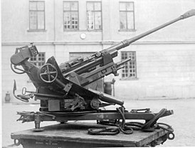 3,7 cm FlaK 37 в Морском музее Карлскруны, 1945 год.