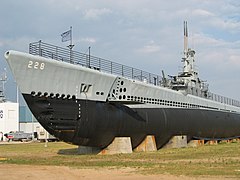 USS Drum (SS-228) в музее Battleship Memorial Park, Mobile, штат Алабама.