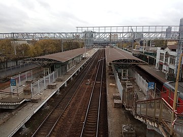Старая платформа в сентябре 2019 года после закрытия