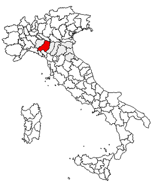 Провинция Парма на карте