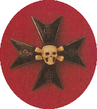 Офицерский полковой знак, серебро (изготовлен фирмой «Э. Кортман», Санкт-Петербург)
