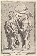 Аполлон, коронующий Вергилия. Фронтиспис к изданию Publii Virgilii Maronis Opera, 1641. Формат страницы 35,9 × 23,5 см