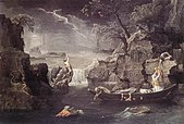 Зима (Потоп). Около 1660—1664, холст, масло, 118 × 160 см. Лувр