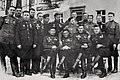 Офицеры 1-го стр. бат. 231-го ГСП 75-й ГСД. Второй слева комбат п/п Анисимов Н.В. 1945