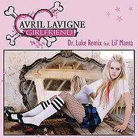 Обложка сингла Avril Lavigne featuring Lil Mama «Girlfriend (Dr. Luke Remix)» (2007)