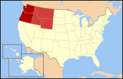 Карта Северо-Запада США