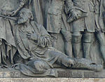Иван Сусанин на Памятнике «1000-летие России» в Великом Новгороде (1862).