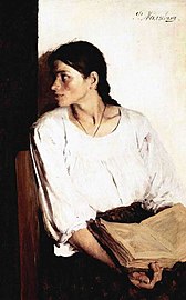 «За книгой» Алекс. Малявина (1895)