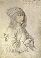 Альбрехт Дюрер. Автопортрет (рисунок серебряным карандашом). 1484