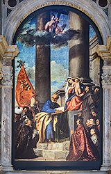 Мадонна Пезаро. 1519–1526. Холст, масло. Базилика Санта-Мария-Глорьоза-дей-Фрари, Венеция