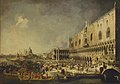Каналетто - Приём посла Франции во Дворце дожа (1726)