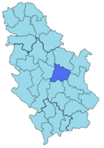 Поморавский округ на карте