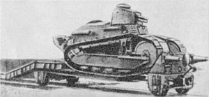 Польская бронедрезина типа «R» с танком «FT-17», до 1926