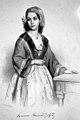 Автопортрет Вильгельмины (Мины, Милицы) Караджич, дочери Вука Караджича, 1847 г.