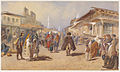Руины ворот Евгения Савойского в Белдграде во время османского владычества, акварель Карла Гёббеля, 1865 г.