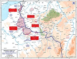 Карта Весеннего наступления в 1918 году