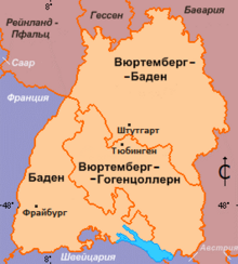 Баден - Вюртемберг, 1945 - 1952 годы