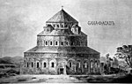 Чертеж реконструкции собора Бана, ок. 881–923 гг.