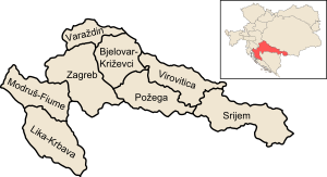 Комитаты Королевства Хорватии и Славонии