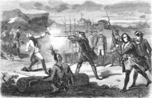 Убийство Жумонвиля. Французская гравюра 1855 года.