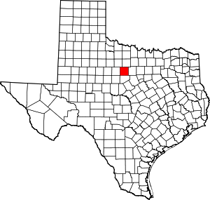 Округ Стивенс, штат Техас на карте