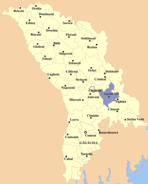 Новоаненский район на карте