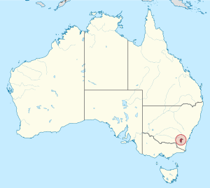 Австралийская столичная территория на карте