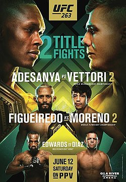 Постер UFC 263: Адесанья - Веттори 2