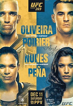 Плакат UFC 269: Оливерйа - Порье