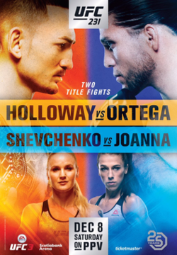 Постер UFC 231: Холловэй - Ортега