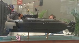 Модель подводной лодки проекта 865 «Пиранья» на выставке «Армия 2015»