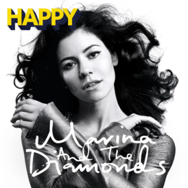 Обложка сингла Marina and the Diamonds «Happy» (2014)