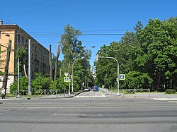 Болотная улица, вид от 2-го Муринского проспекта