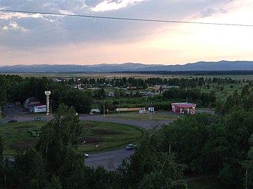 Вид на предгорья Кузнецкого Алатау