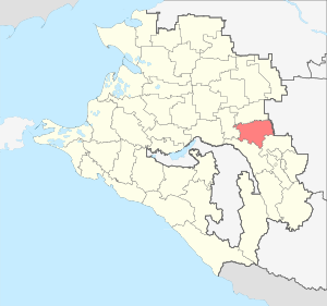 Гулькевичский район на карте