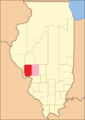 Территория округа с 1823 по 1825 года