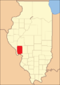 Территория округа с 1829 по 1839 года