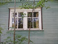 Окно комнаты Анны Ахматовой в «Будке»
