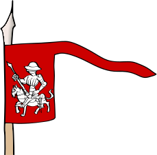 Флаг Сигизмунда Корибутовича. С рисунка 1443 года