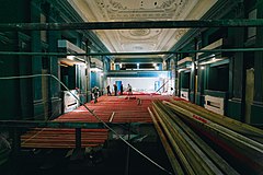Зрительный зал на этапе реконструкции