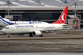 Boeing 737-800 Turkish Airlines в аэропорту «Внуково»