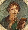 Портрет девушки (т.наз. Сафо). Геркуланум, ок. 50 года н.э.