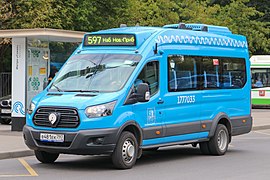 Нижегородец-222708 (Ford Transit FBD) на маршруте № 597, 2021