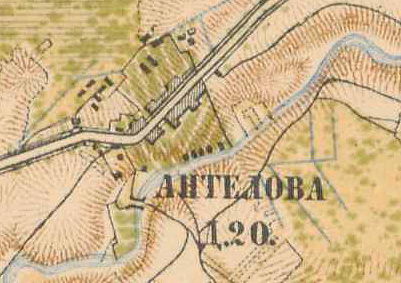 План деревни Антелево. 1885 год