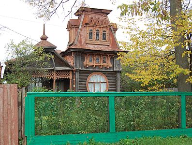 Деревянный дом купца Рыбкина в стиле «модерн».