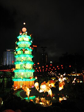 Празднование в парке Виктория, Гонконг