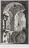 Вид тюрьмы. Лист II из серии «Первая часть архитектуры и перспективы». Ок. 1743 г.