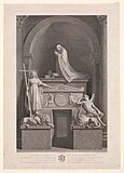 Надгробие папы Климента XIII. 1783—1792. Собор Святого Петра, Ватикан. Офорт ок. 1790 г.