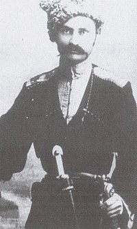 Военфельдшер 3-го линейного полка Кубанского казачьего войска вольноопределяющийся И. Л. Сорокин. г. Майкоп. 1914 год.