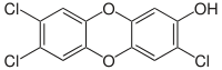 2,3,7-Tрихлор-8-гидроксибензо-п-диоксин